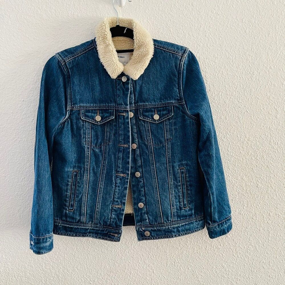 Old Navy Small Sherpa Jean Jacket